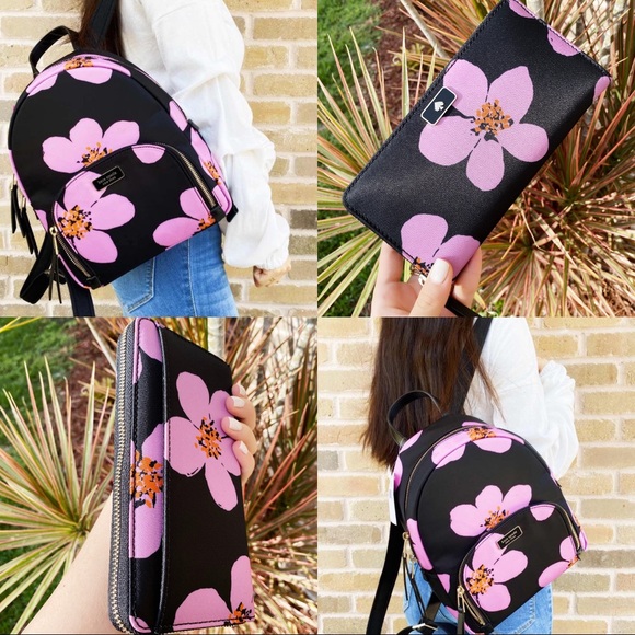 BUNDLE❤️❤️ Kate Spade floral backpack & wallet - Picture 3 of 8